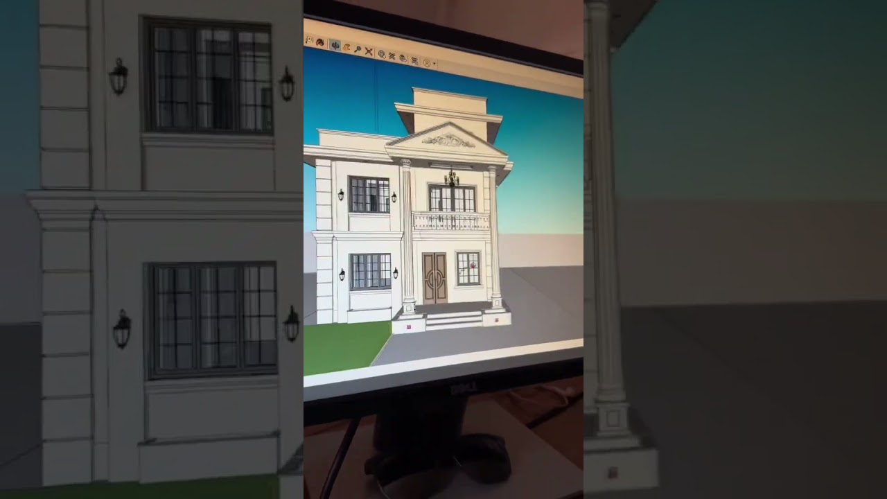 House designing in Sketchup Pro #shorts