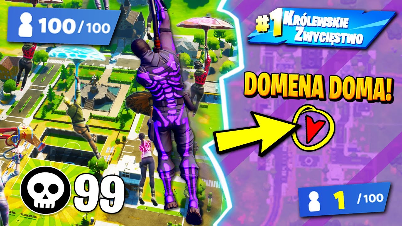 100 WIDZÓW tylko na DOMENĘ DOOMA w Fortnite ... (mega EMOCJE!)