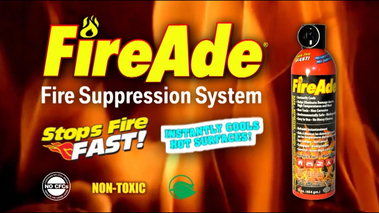 FireAde Fire Suppression System - the amazing fire extinguisher alternative