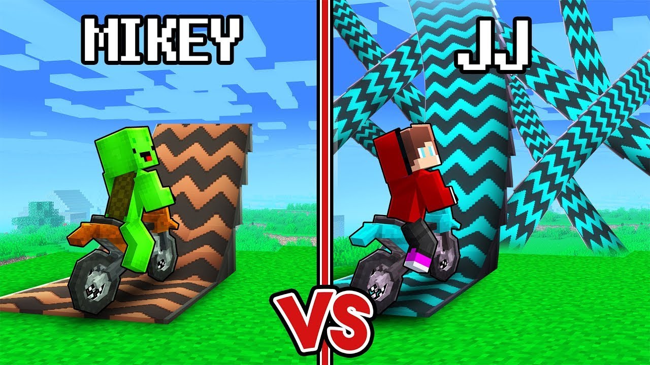 マイゼンとマイキー：貧乏 vs 金持ちバイクトランポリン！（マインクラフト）