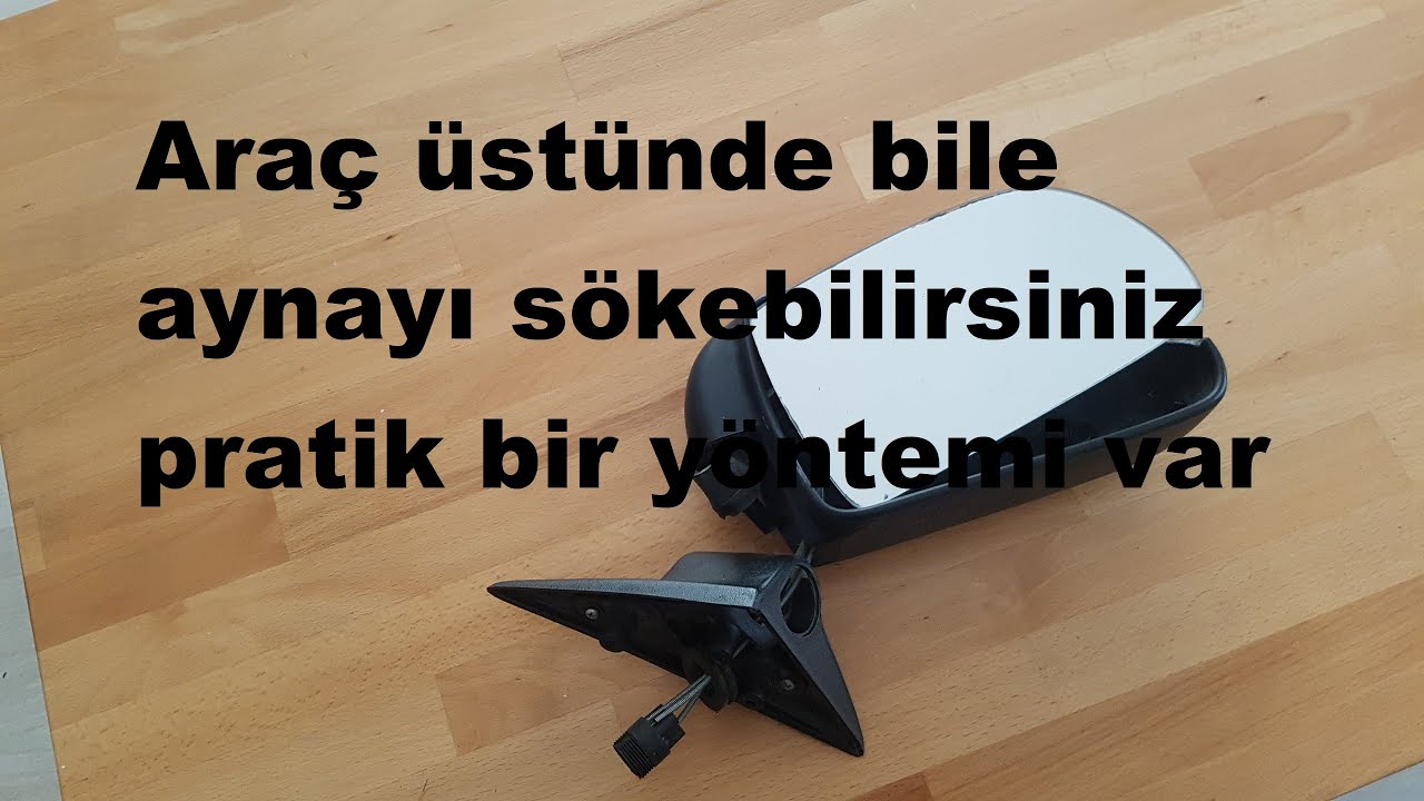 Renault R9 Broadway ayna camı pratik nasıl sökülür. Aynanın içini açtım