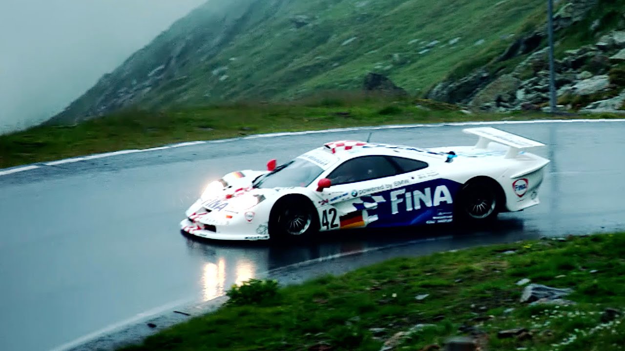 McLaren F1 GTR Long Tail - Driving on Wet Mountain Road