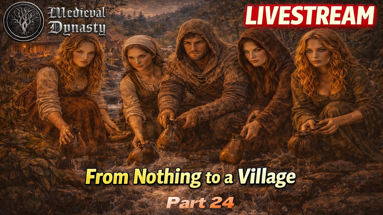 🔥 Medieval Dynasty Livestream | From Nothing to a Village (Part 24)