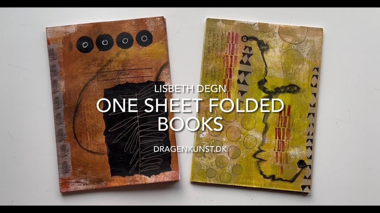 One sheet folded books
