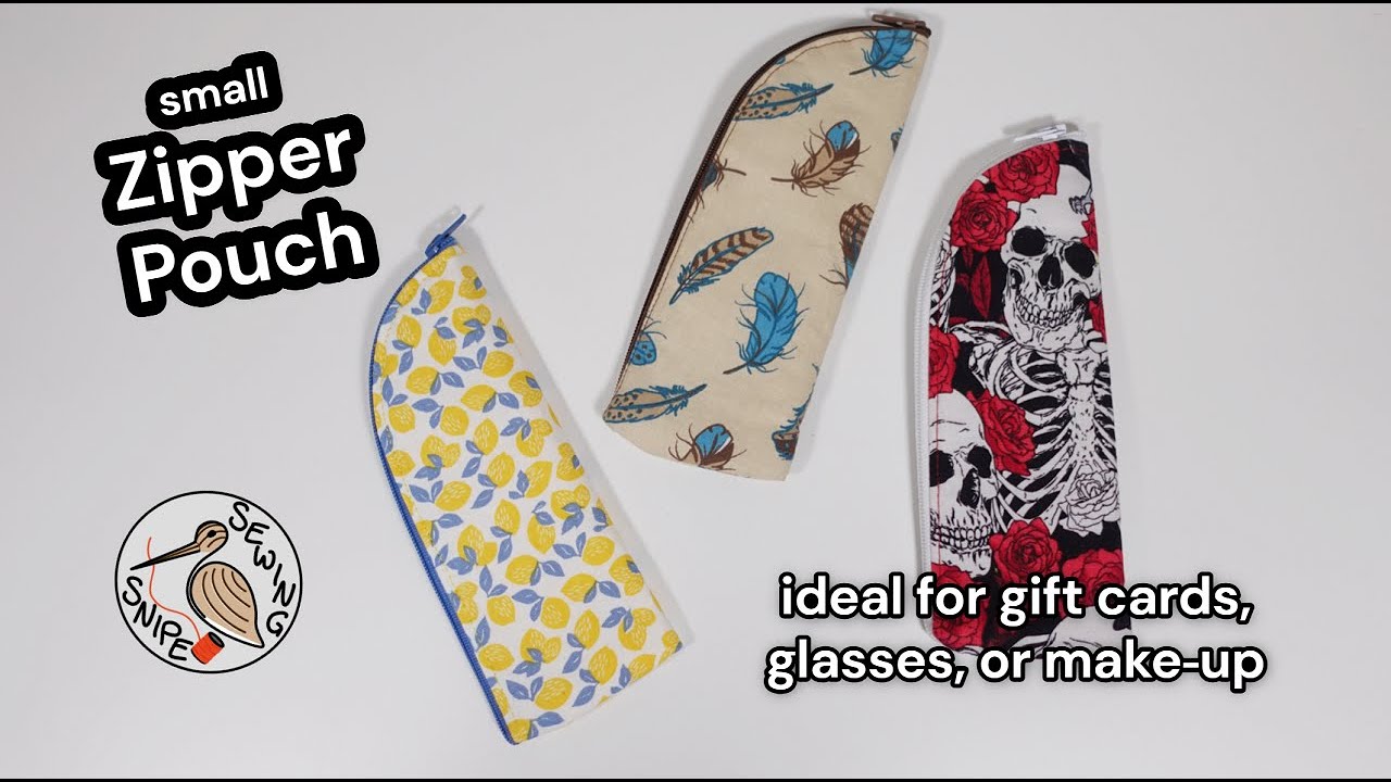 DIY Small Zipper Pouch - make your own!