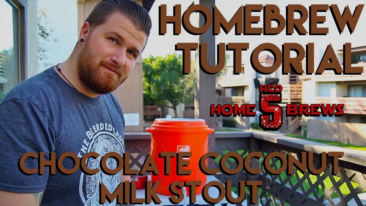 Homebrew Tutorial: Grain to Glass - Chocolate Coconut Milk Stout - Let's Have Some Beer Episode 105