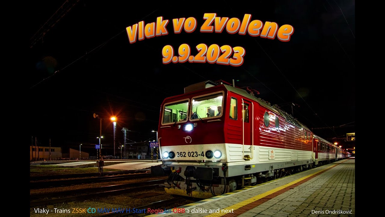 Vlak 362 023-4 vo Zvolene 9.9.2023