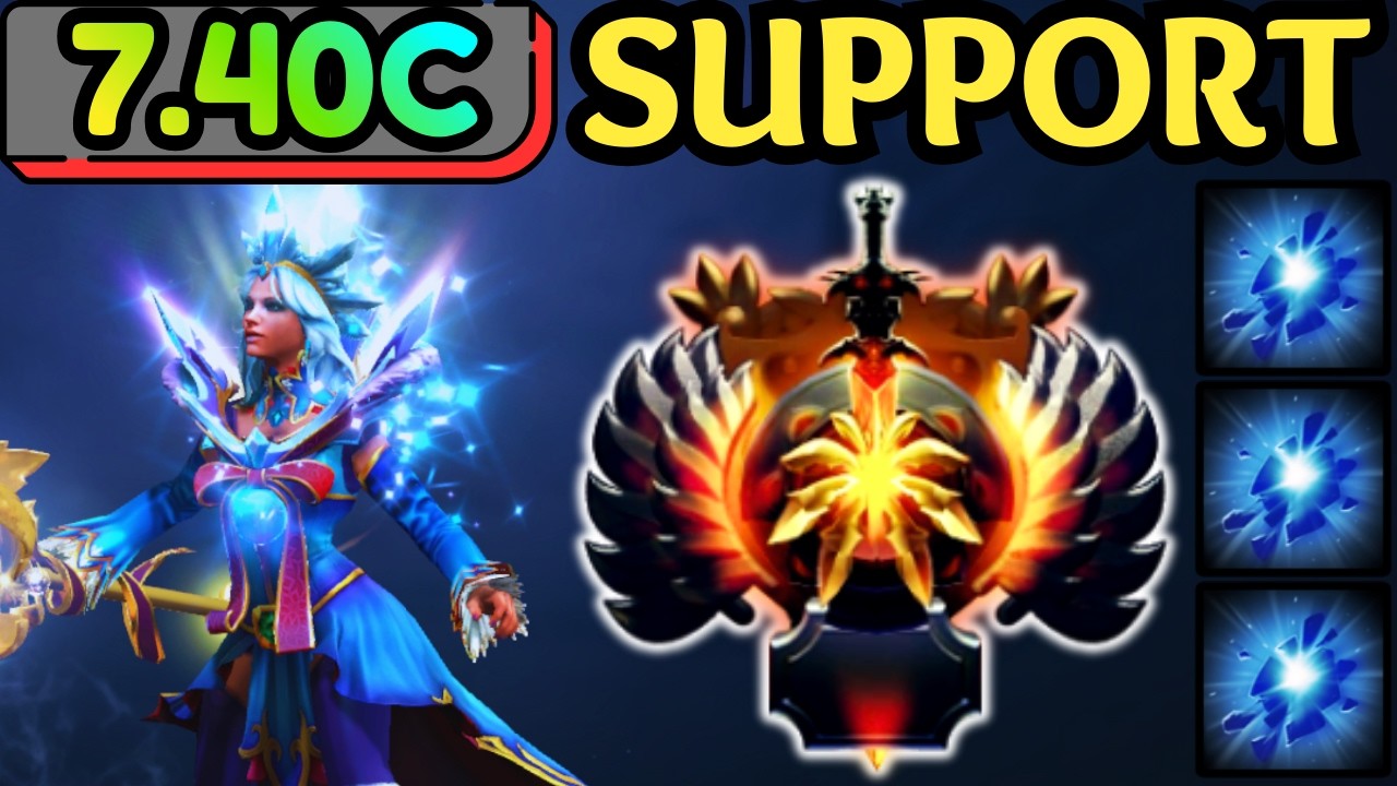🔥 FREEZING THE ENTIRE TEAM ?! CRYSTAL MAIDEN HARD SUPPORT 🔥 DOTA 2