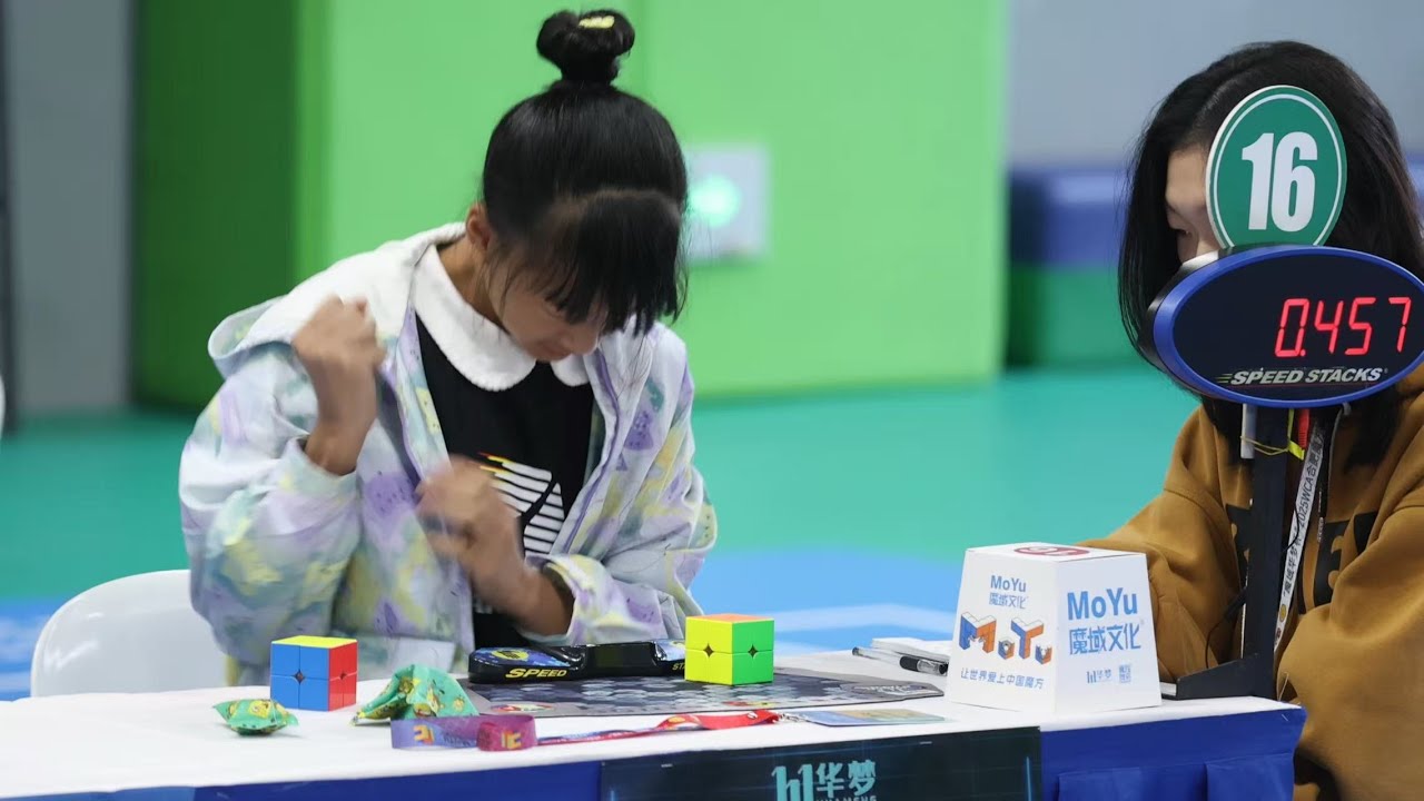 Xia Tian 0.45 2x2 Cube Female World Record Single