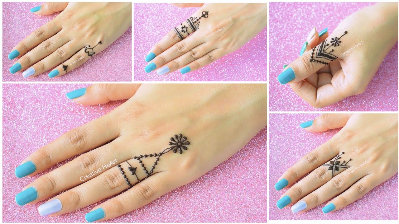 Cute Trendy Ring Mehndi Designs😍 | Unique Ring Mehndi Designs