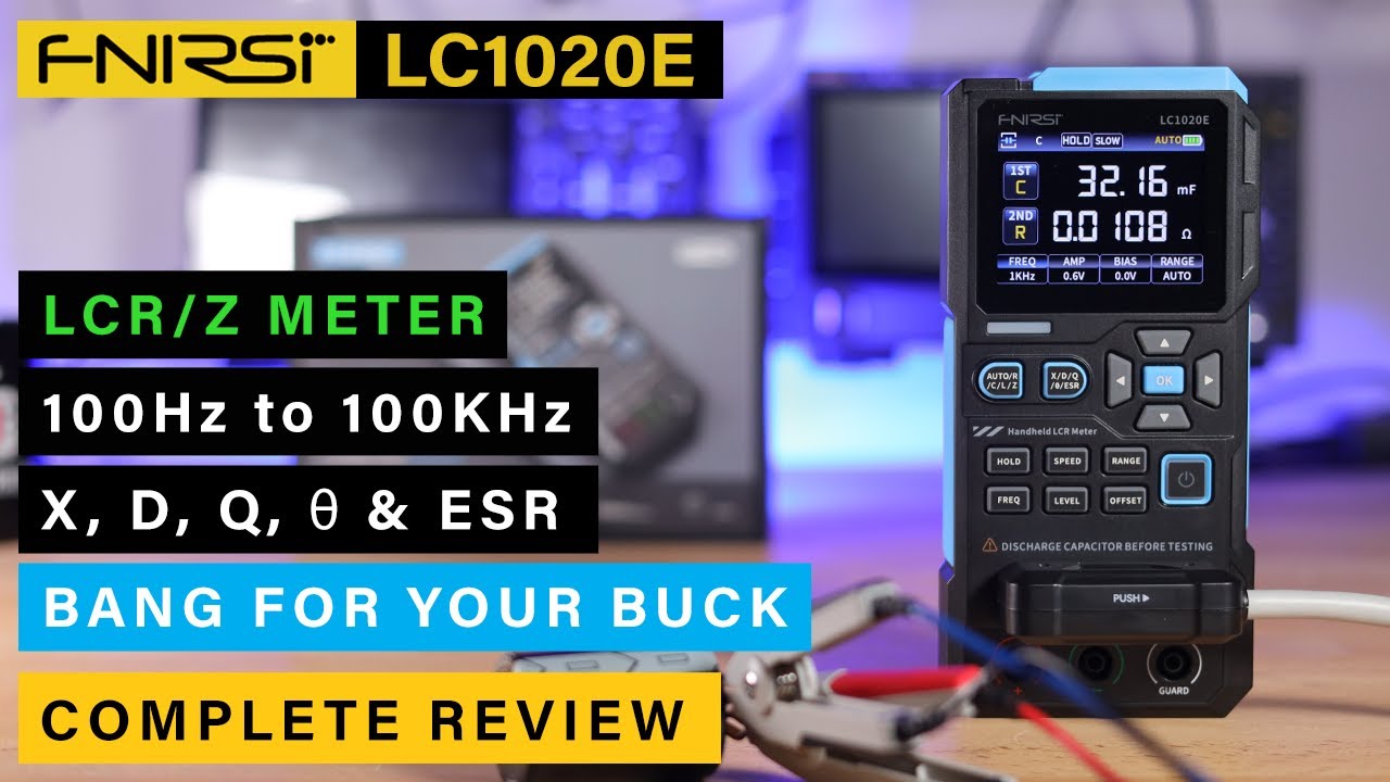 Измеритель LCR FNIRSI LC1020E ⭐ Выгодное соотношение цены и качества!