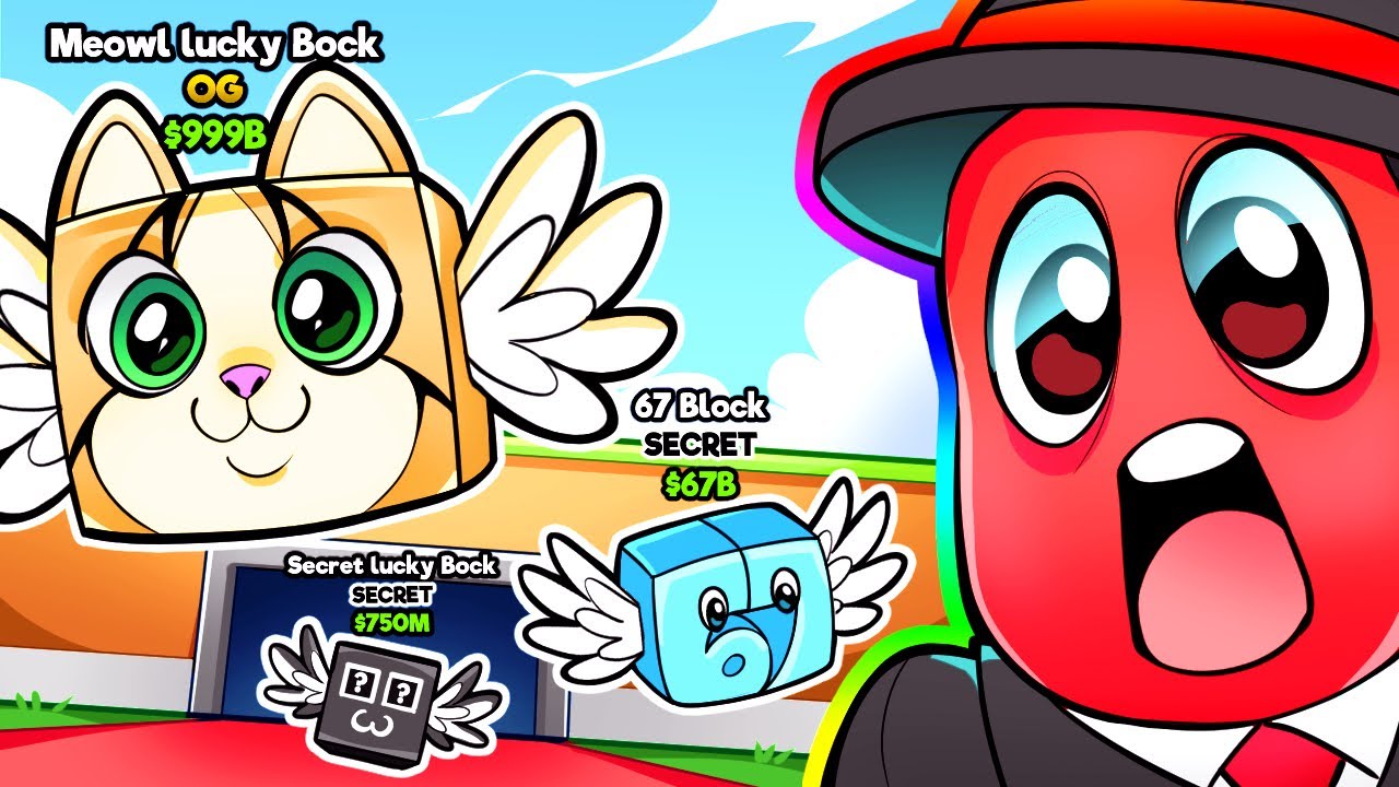 ROUBE UM BRAINROT, MAS MINHA LUCKY BLOCK EVOLUI
