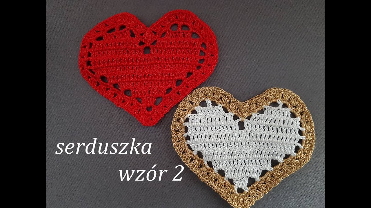 szydełkowe serce wzór 2