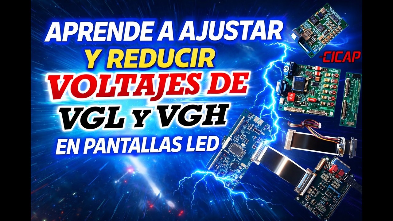 Aprende a ajustar y reducir Voltajes de VGL y VGH