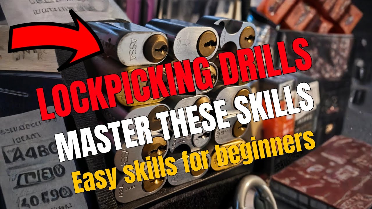 Lockpicking Drills. Easy drills for beginners to learn fundamentals. 