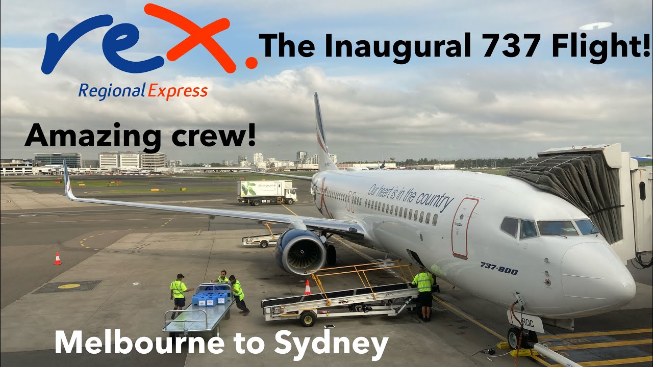 Trip Report| REX regional express (economy )| B737-800 | Melbourne (MEL) to Sydney (SYD) *inaugural*