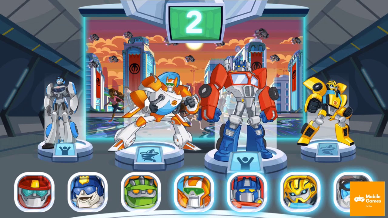 Transformers Rescue Bots Disaster Dash Hero Run Team The Rescue Bots Together | Mobile Games 4 Kids