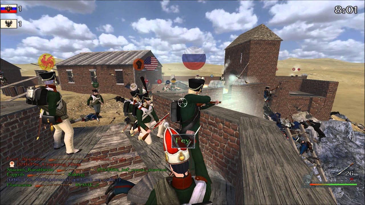 Mount and Blade Warband Napoleonic Wars Multiplayer gameplay