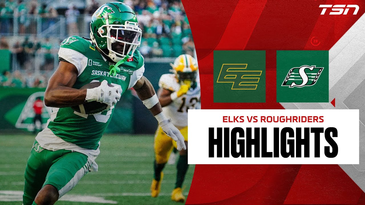 CFL Week 8: Elks vs. Roughriders | FULL HIGHLIGHTS