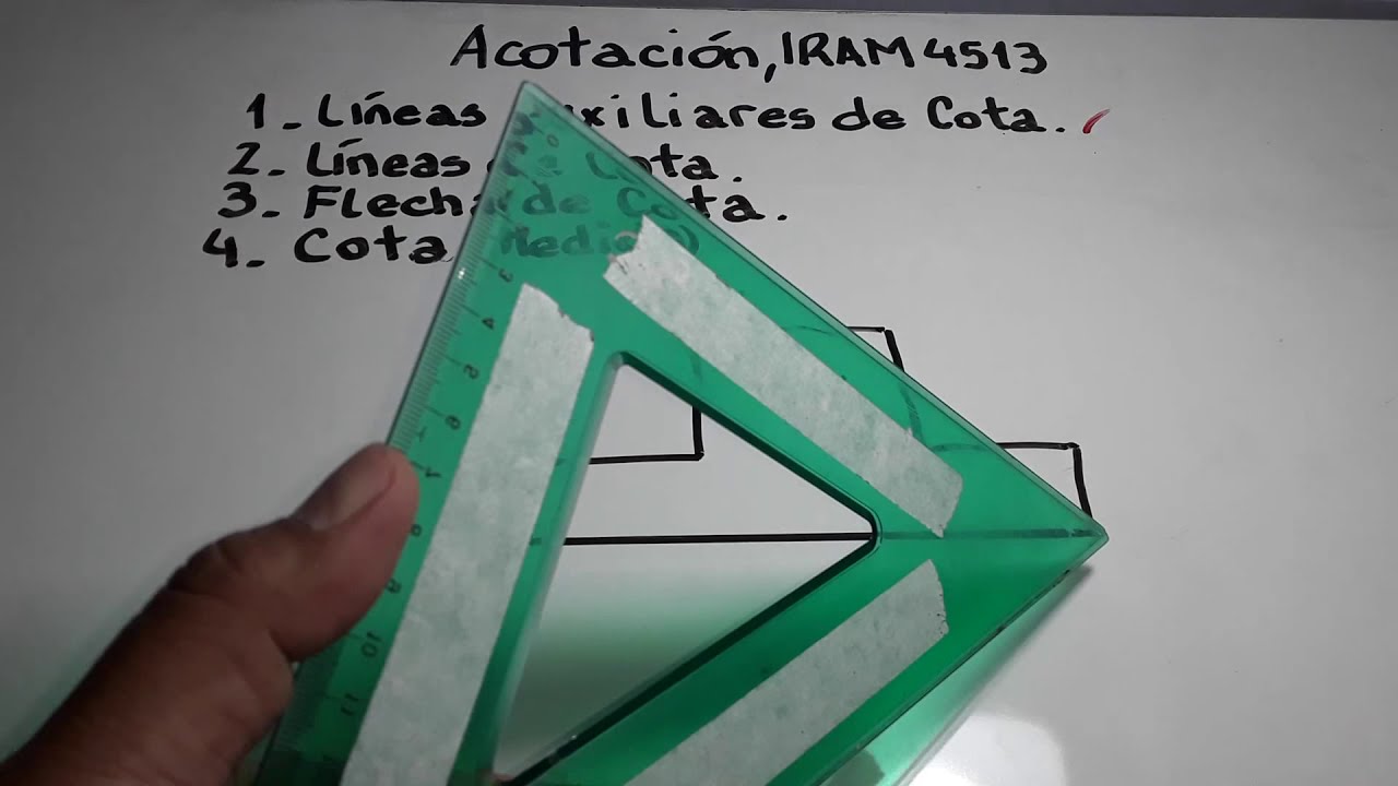 ACOTACIÓN-IRAM 4513-1era PARTE,ELEMENTOS DE ACOTACIÓN