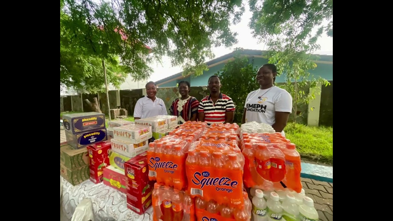 Donating to Motherly Love Orphanage Home made possible by Mr Samuel Kofi Ampofo 