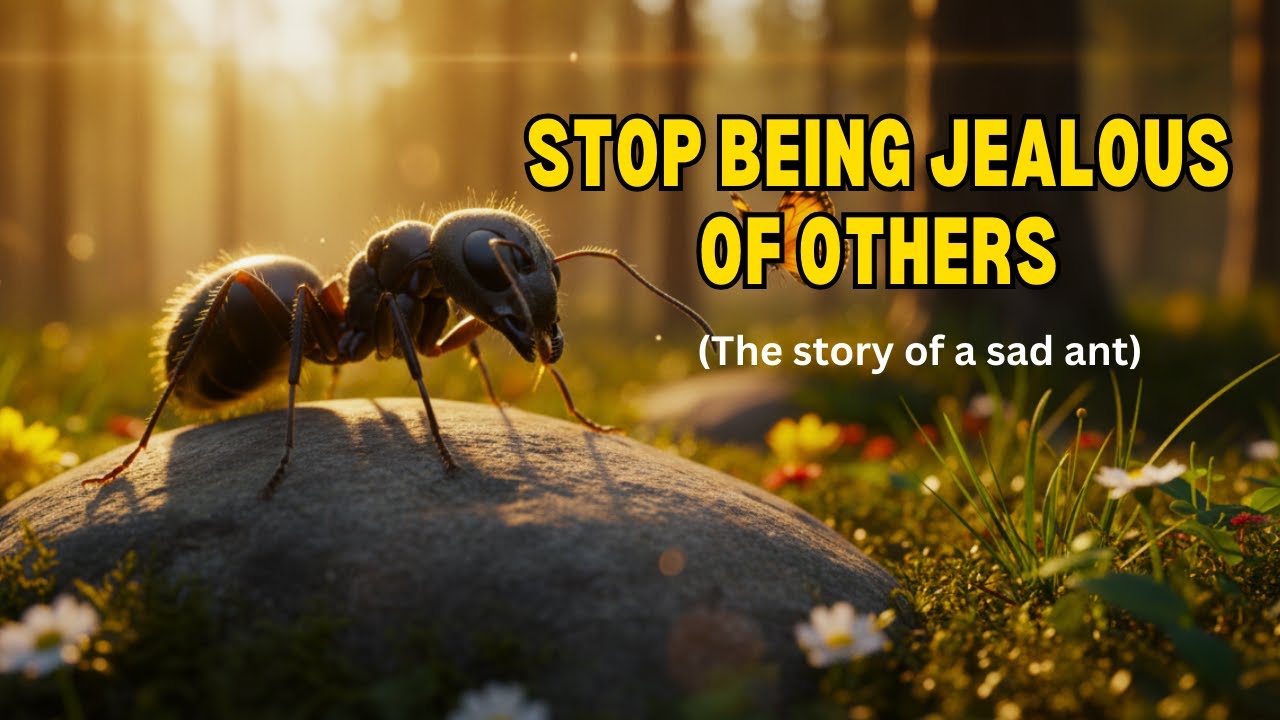 Stop being jealous of others || story of a sad ant|| English Moral Story
