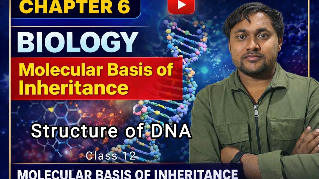 Molecular Basis of Inheritance |Edureds | Structure of DNA RNA #genetics Class 12th biology L1 Dhruv