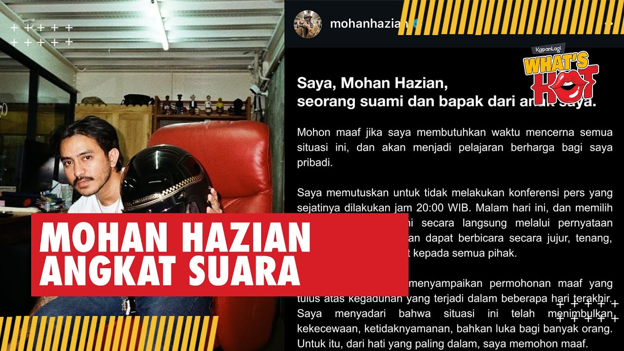 Klarifikasi Mohan Hazian Atas Dugaan P3l3c3h4n S3ksu4l, Sebut Tuduhannya Tidak Mendasar