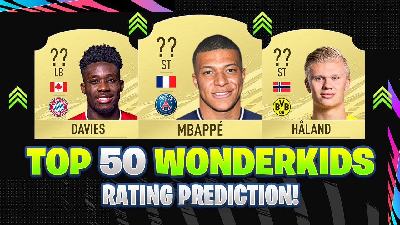 FIFA 21 | TOP 50 BEST WONDERKIDS! | FT. ALPHONSO DAVIES, MBAPPE, HAALAND... etc