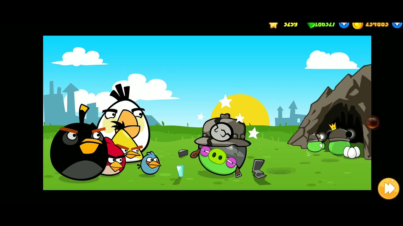 Angry Birds Classic: Mine and Dine All Levels (3 Stars)
