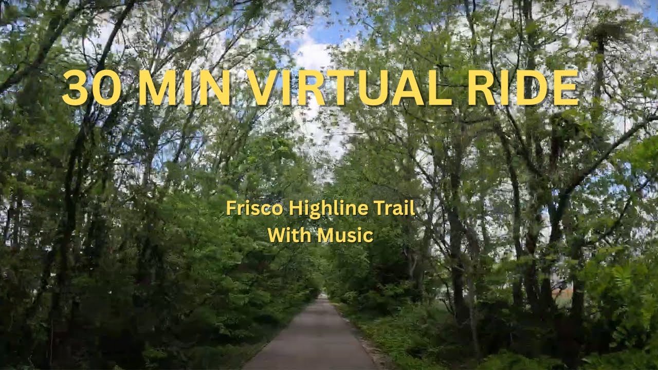 Virtual Cycling 30 Minute Bike Ride on the Frisco Highline Trail, MO