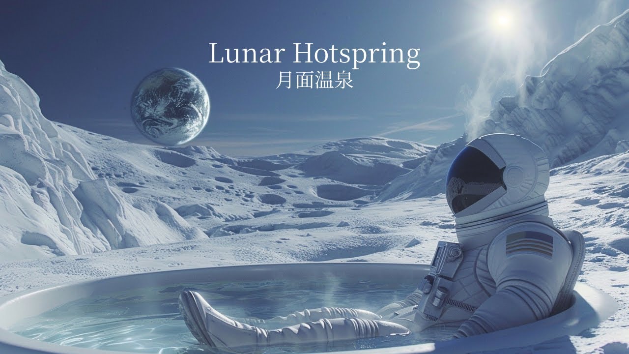 Lunar Hotspring ｜月面温泉｜静かな月の露天BGM