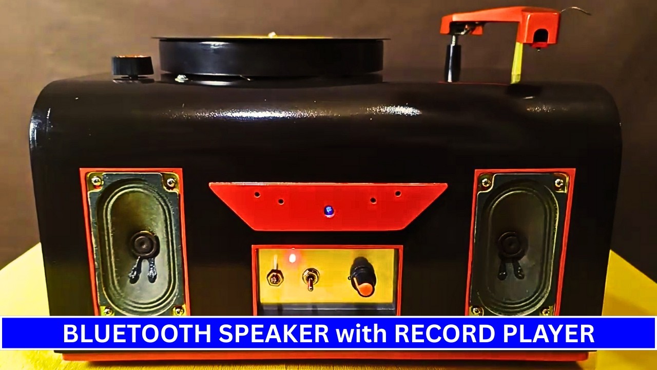 DIY Bluetooth Turntable Built from Scrap Wood