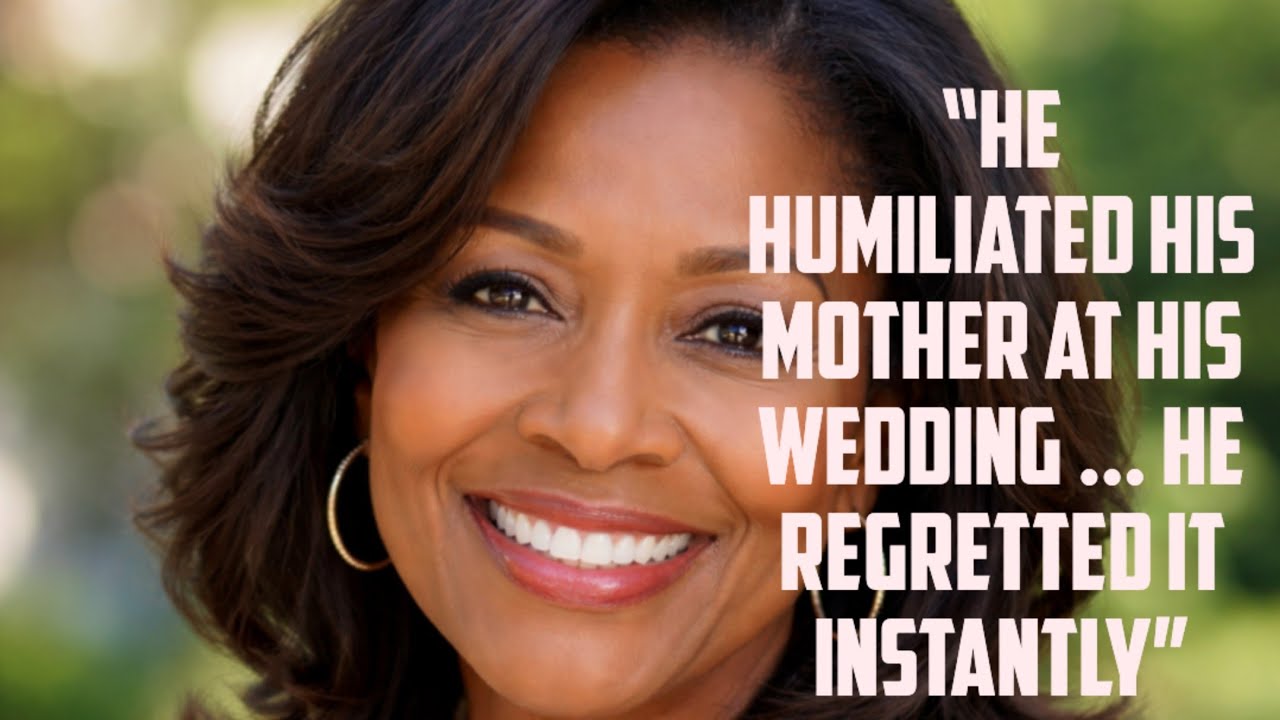 “He Humiliated His Mother at His Wedding… He Regretted It Instantly”