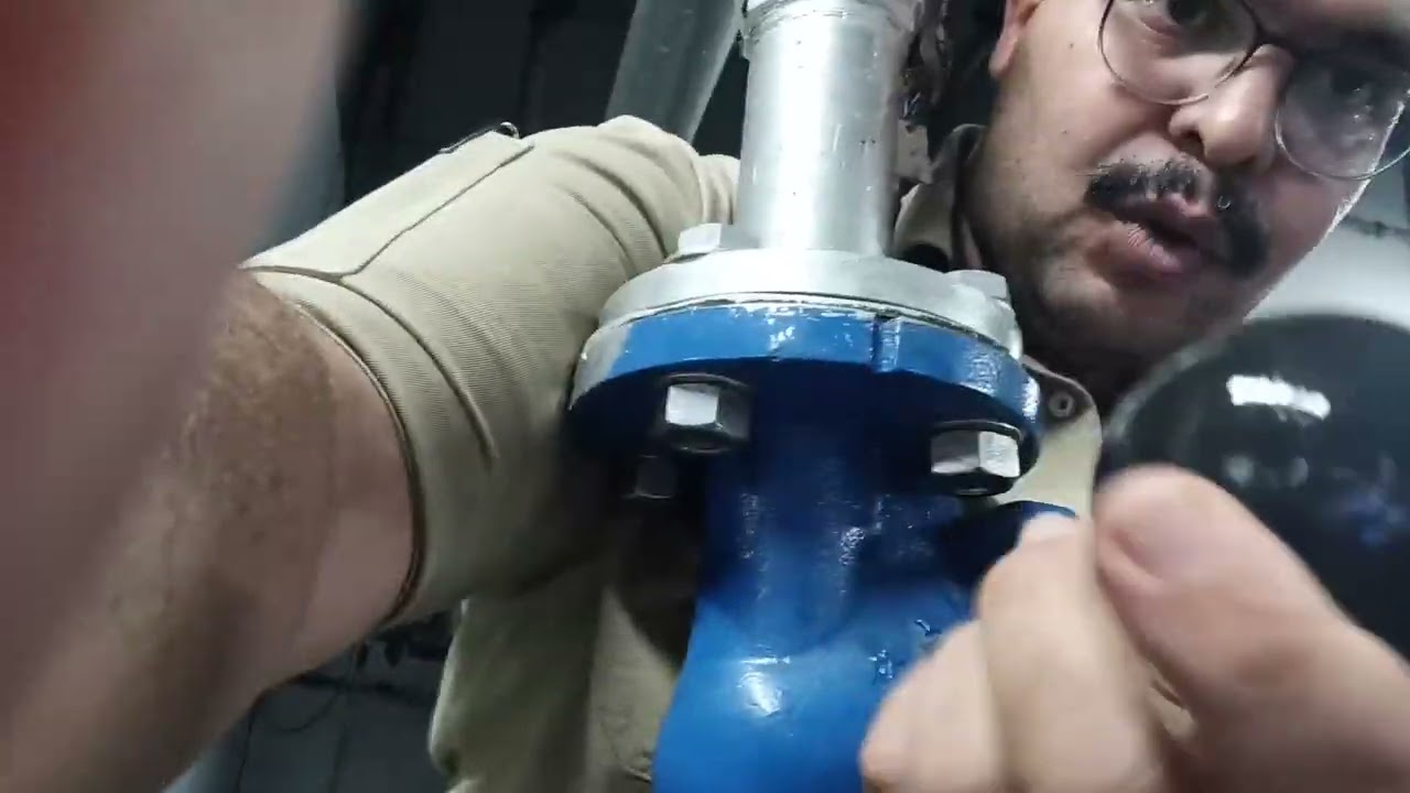 صيانه محبس عدم الرجوع(Non-retarn Valve) لخط الراسي للطلمبات الغاطسة