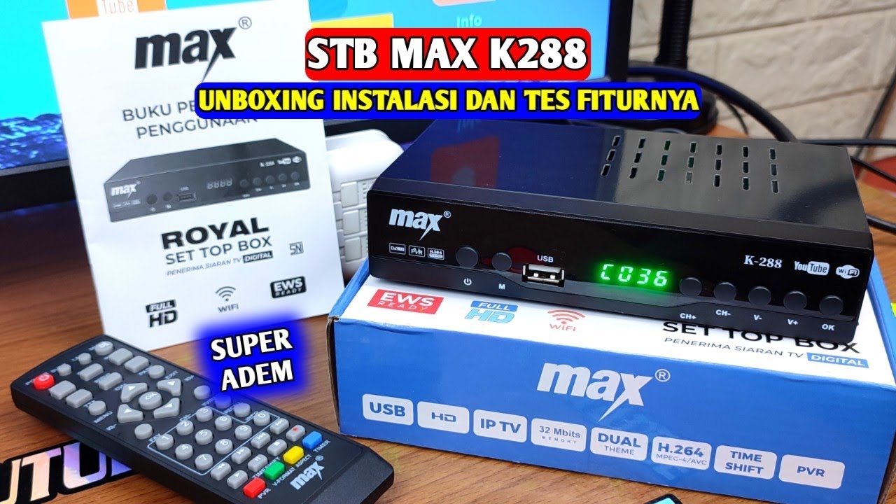 stb max k 288 + cara pasang stb max k 288 ke tv