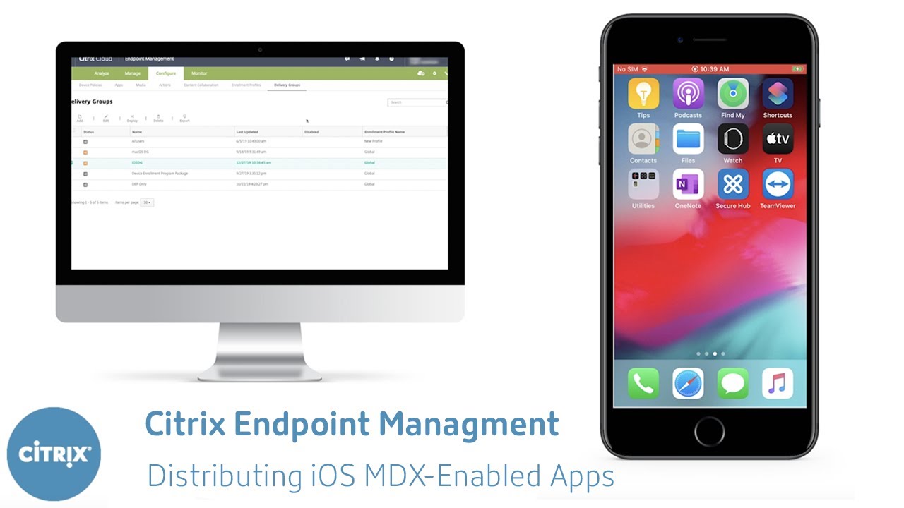 Distributing iOS MDX-Enabled apps using Citrix Endpoint Management