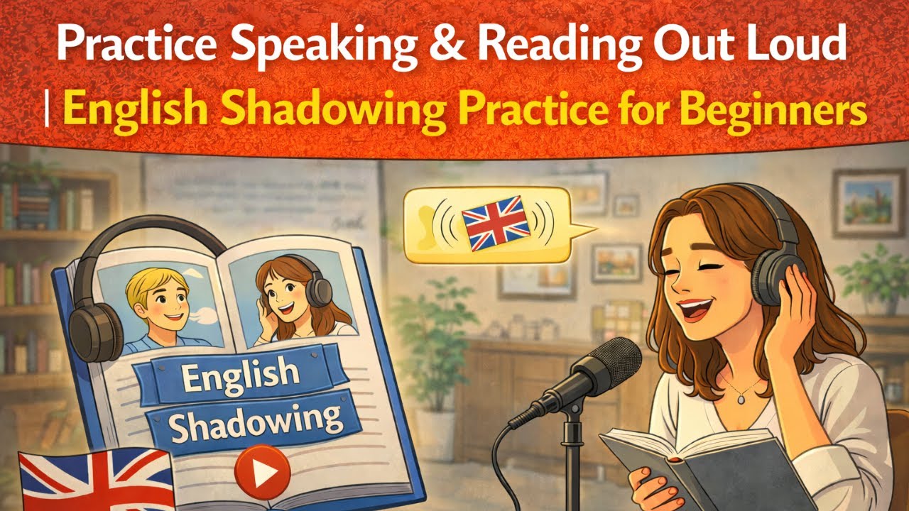 Practice Speaking & Reading Out Loud | English Shadowing Practice for Beginners