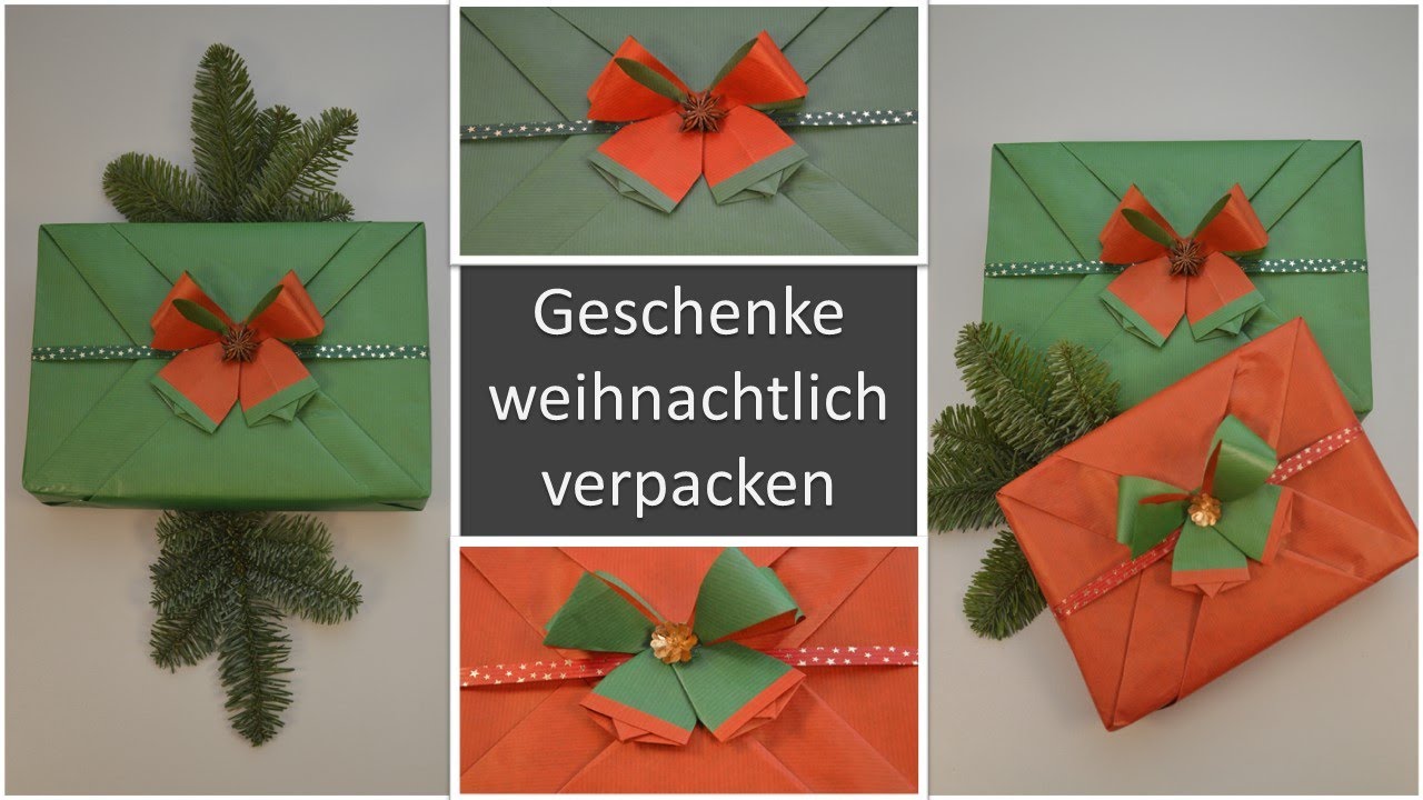 Geschenke weihnachtlich verpacken