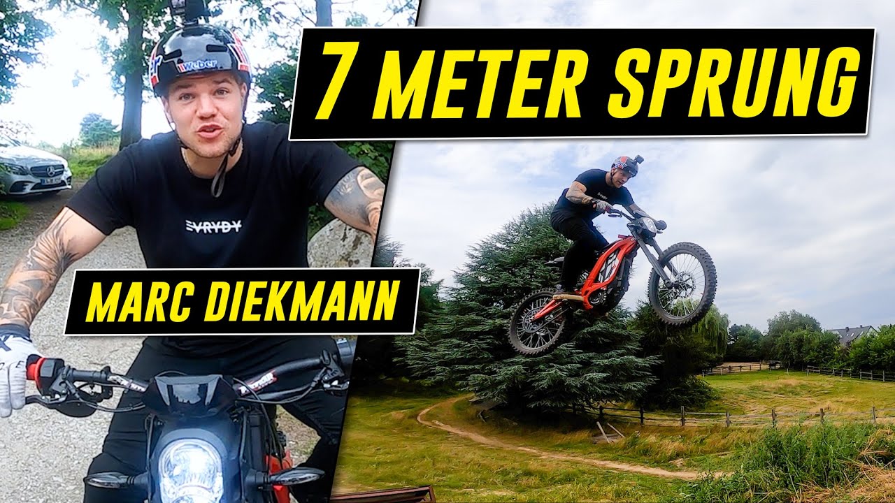 Profi Mountainbiker fährt mein Elektromotorrad!