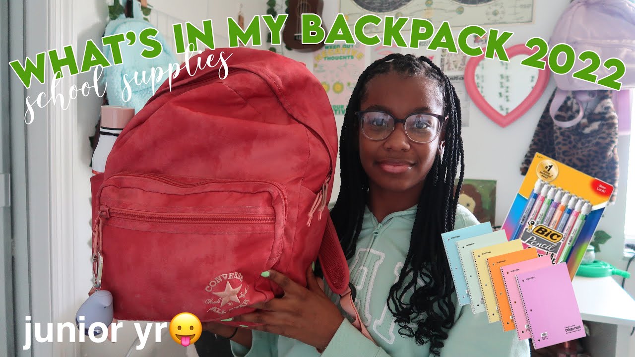 WHATS IN MY BACKPACK 2022! *junior year* + school supplies haul