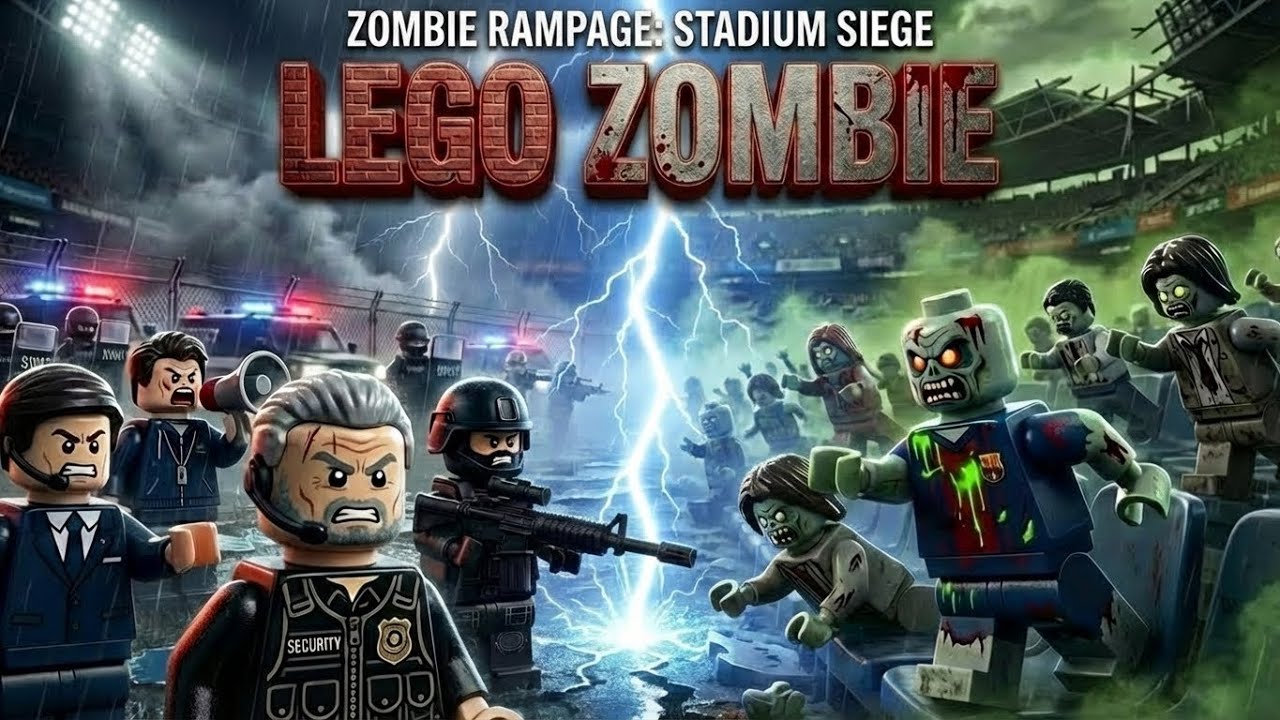 Zombie Rampage: Stadium Siege EP 5 | LEGO Zombie 3D Animation
