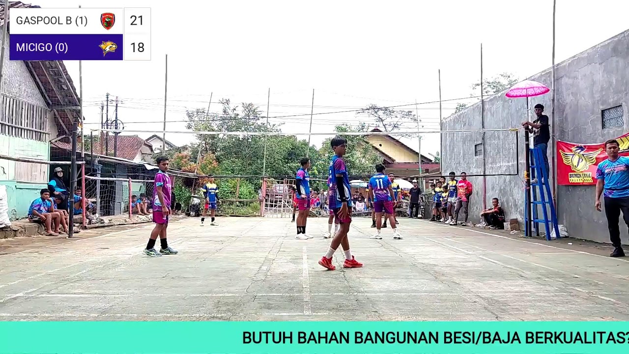 BIG MATCH GASPOOL B VS MICIGO TONJONGSARI |TURNAMEN BOLA VOLLEY BUMEN JAYA SPORT|