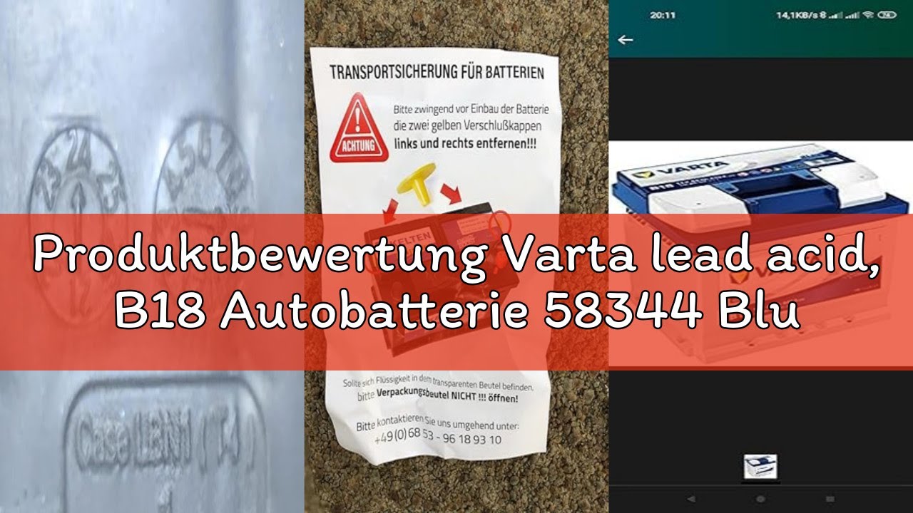 Produktbewertung Varta lead acid, B18 Autobatterie 58344 Blue Dynamic, 12V, 44 Ah, 440 A