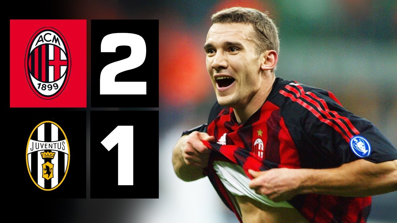 NOTTE STELLARE! SHEVA, NEDVED, DEL PIERO, MALDINI | MILAN v JUVE 2002/03
