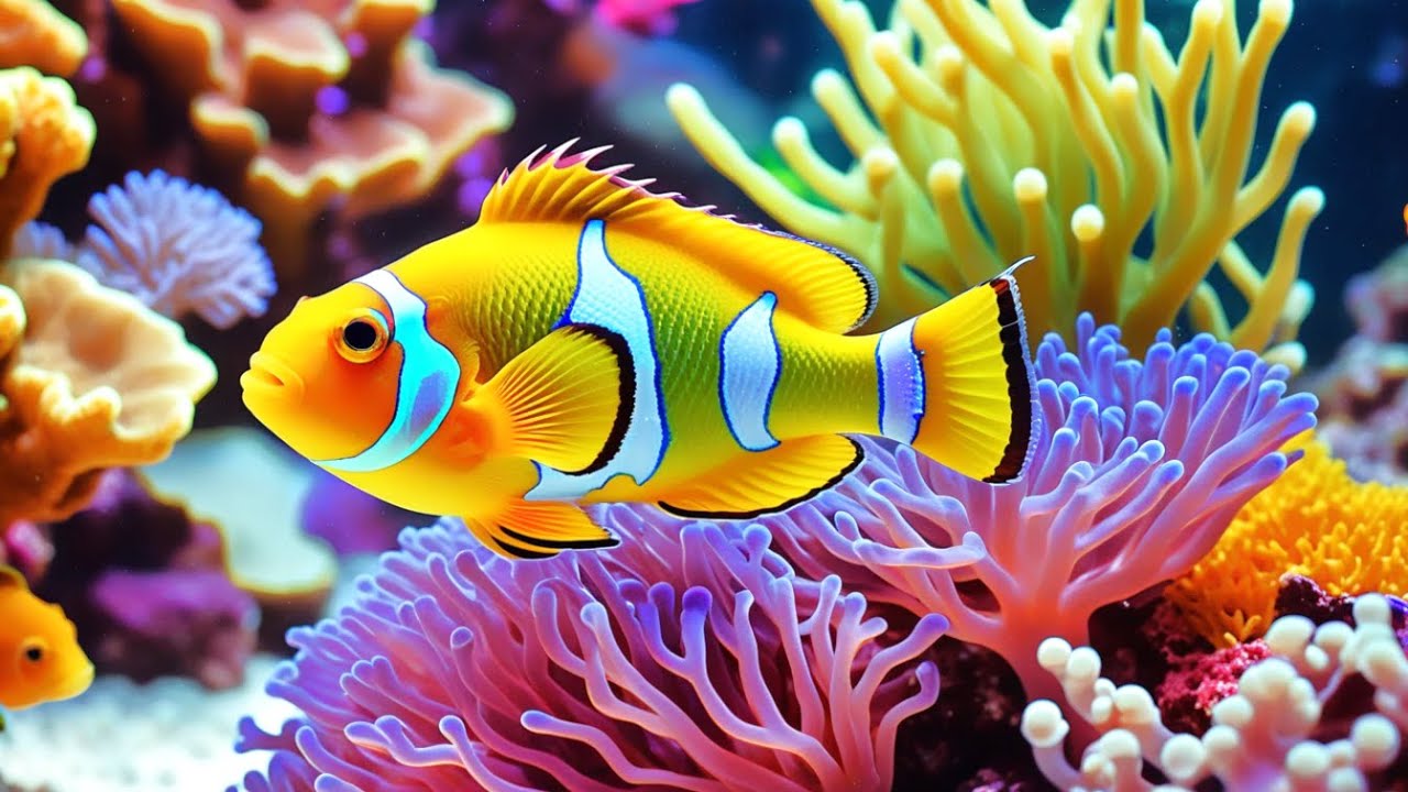 Inner Peace in 4K &ndash; Coral Reef and Jellyfish Aquarium for Mindful Relaxation