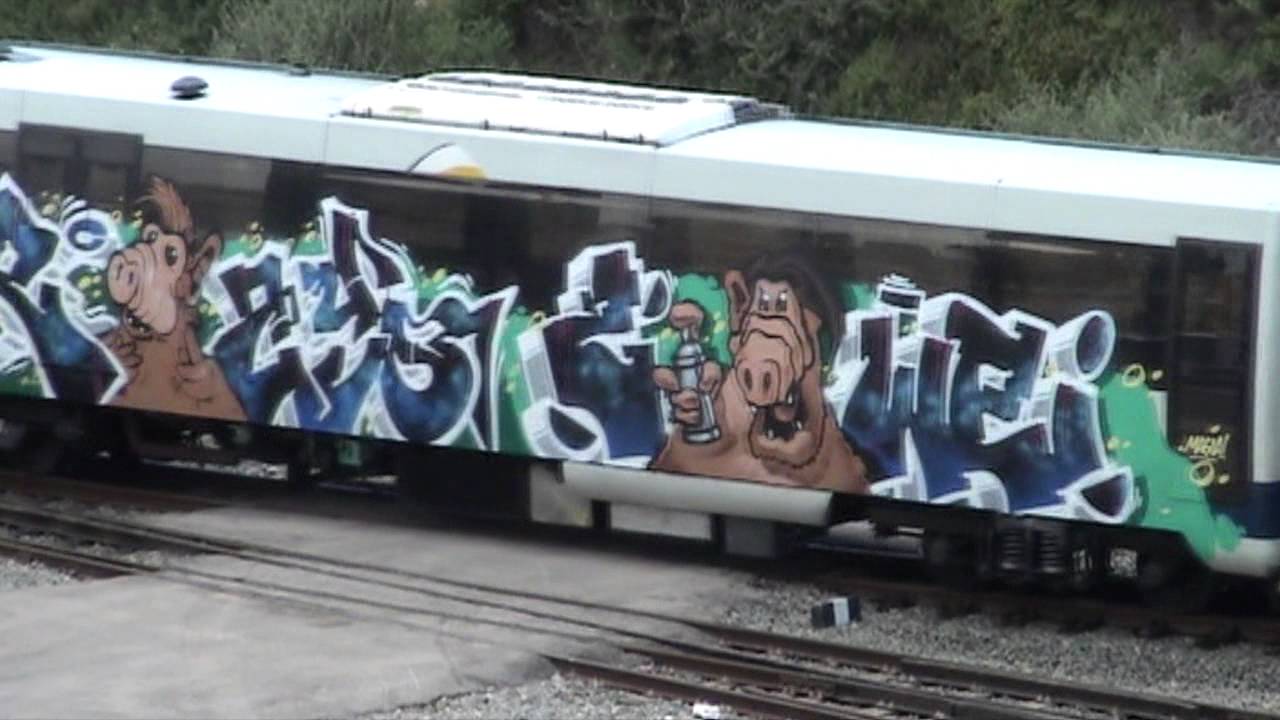 Feve graffiti (graffitis en vagones, carrocería)