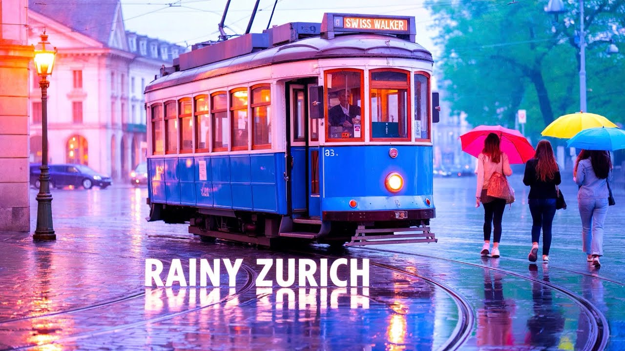 Zurich's Rainy Magic: A Hypnotic Walk Through Old Town's Secret Alleys (4K ASMR) 🇨🇭