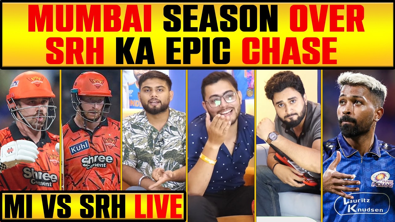 🔴MI VS SRH LIVE: MI GONE CASE, SEASON OVER FOR MUMBAI, SRH NE KIYA EPIC CHASE #ipl2026 #mivssrh