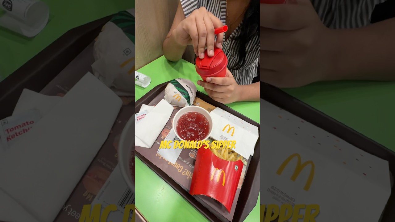 Mc donald's sipper offer 🍔#burger #mcdonalds #sipper #ytshorts #viral